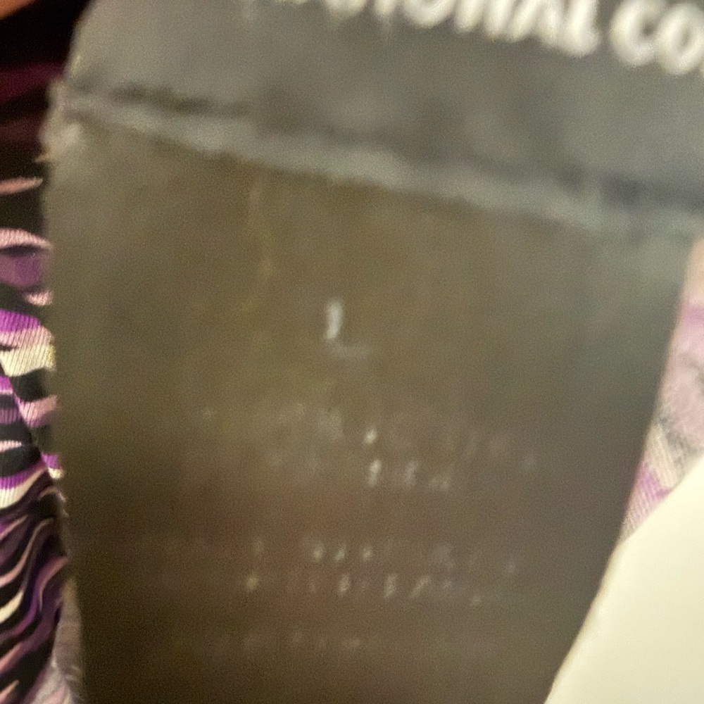 INC International Concepts Purple and Black Women's Blouse - Picture 7 of 7